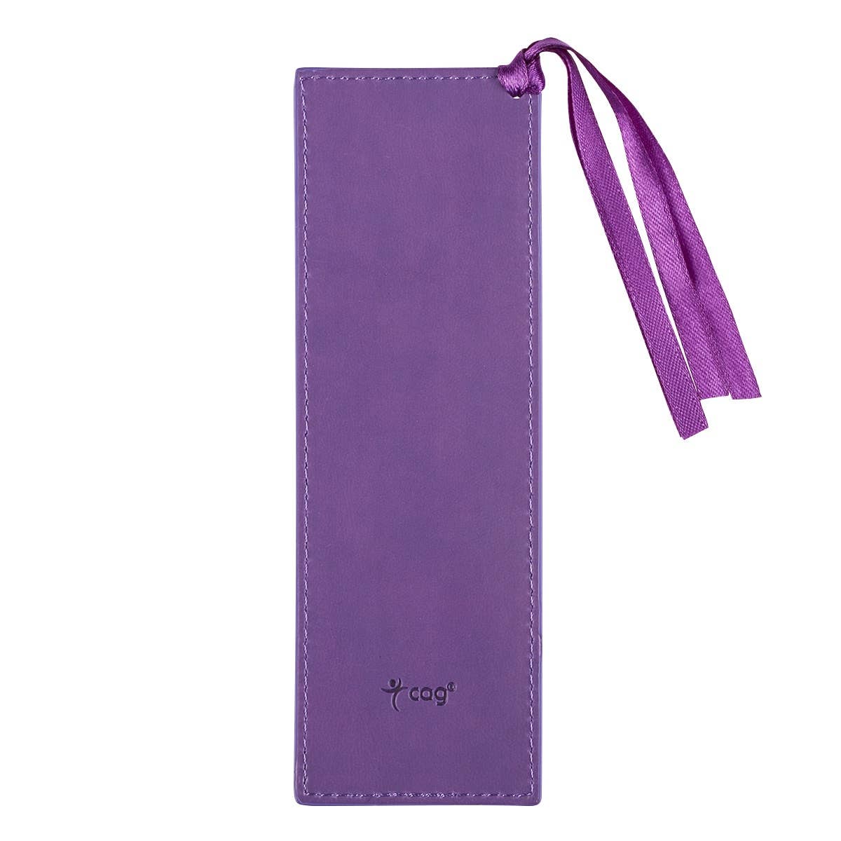 Bookmark Faux Leather Purple I Can Do All This Phil. 4:13