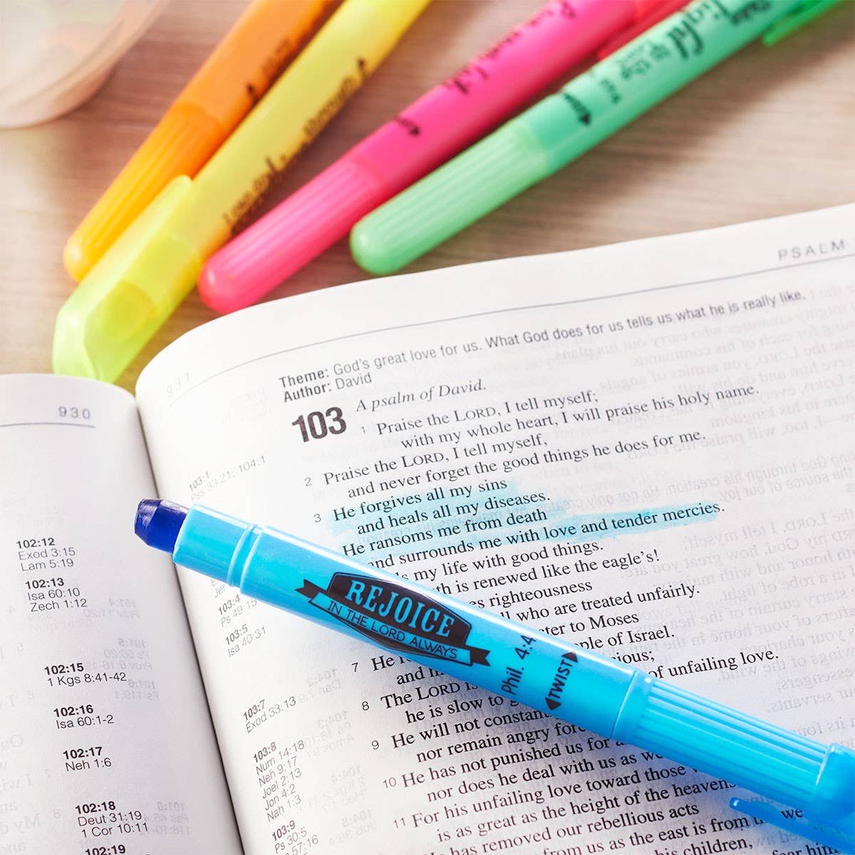 Bible Wax Highlighter Set
