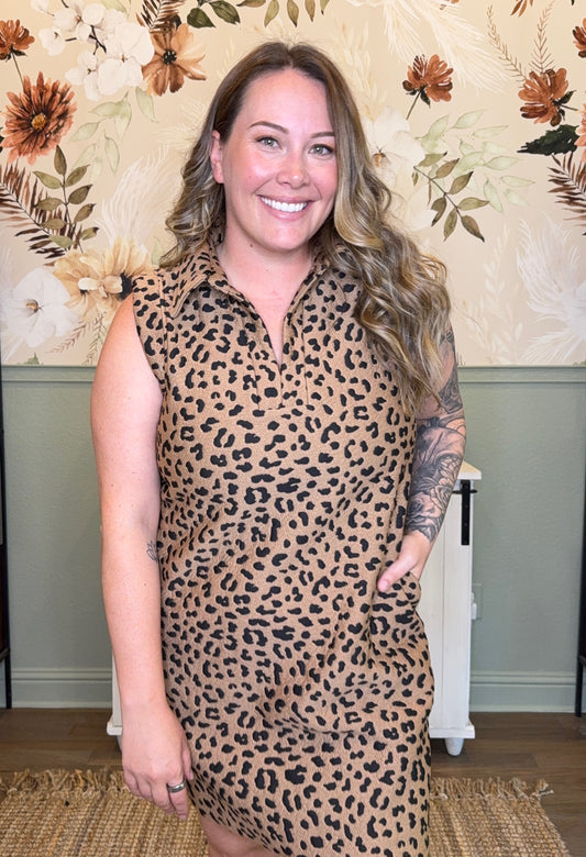 Totally Speechless Leopard Print Dress