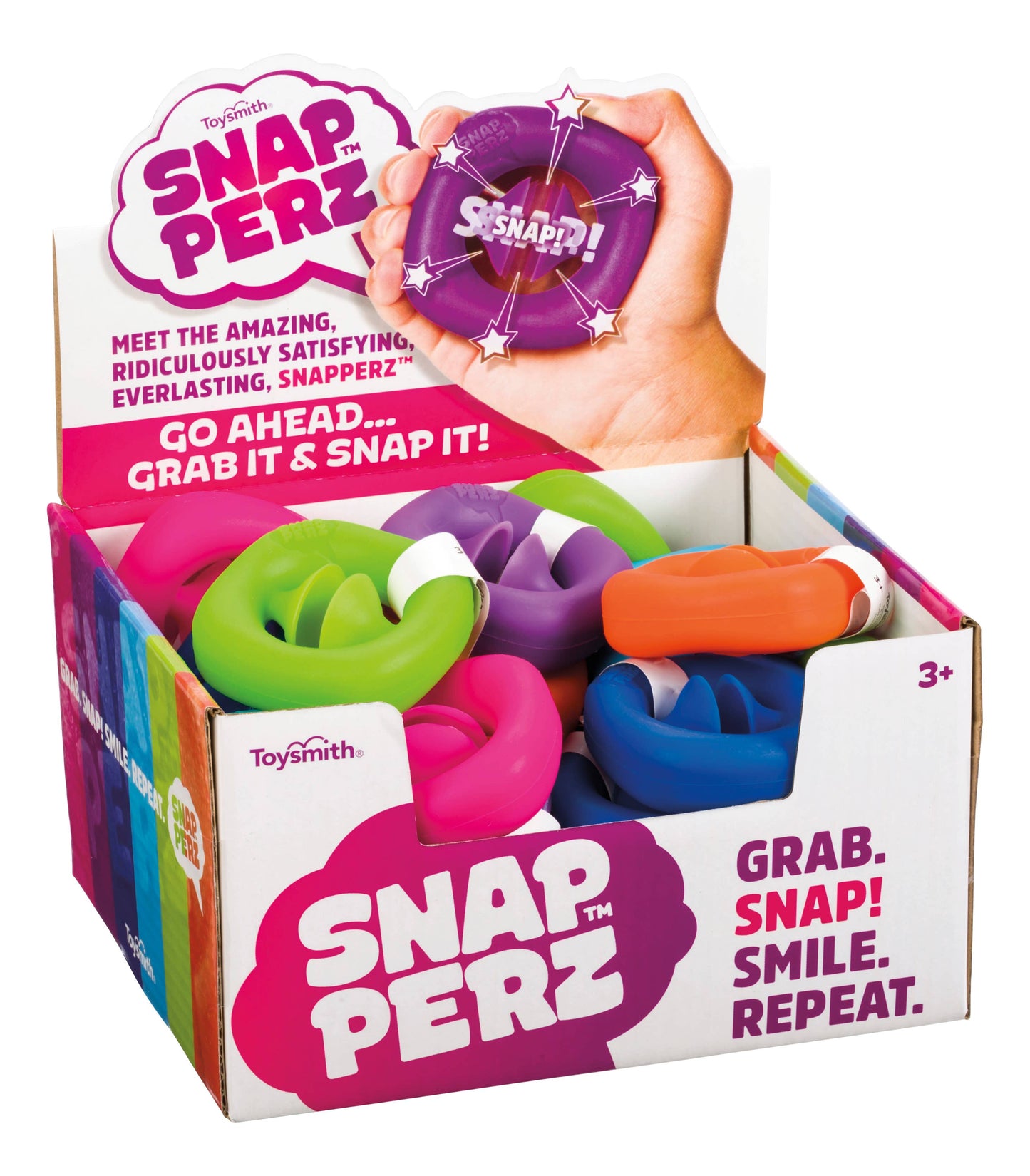 Snapperz Fidget Toy, Display Of 24, Assorted Colors