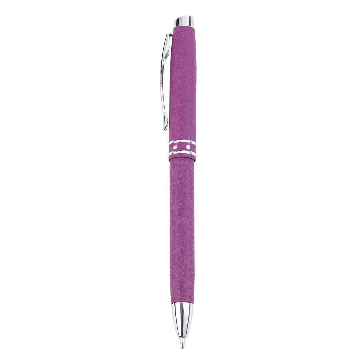 Pen in Case Purple Strong & Courageous Josh. 1:9