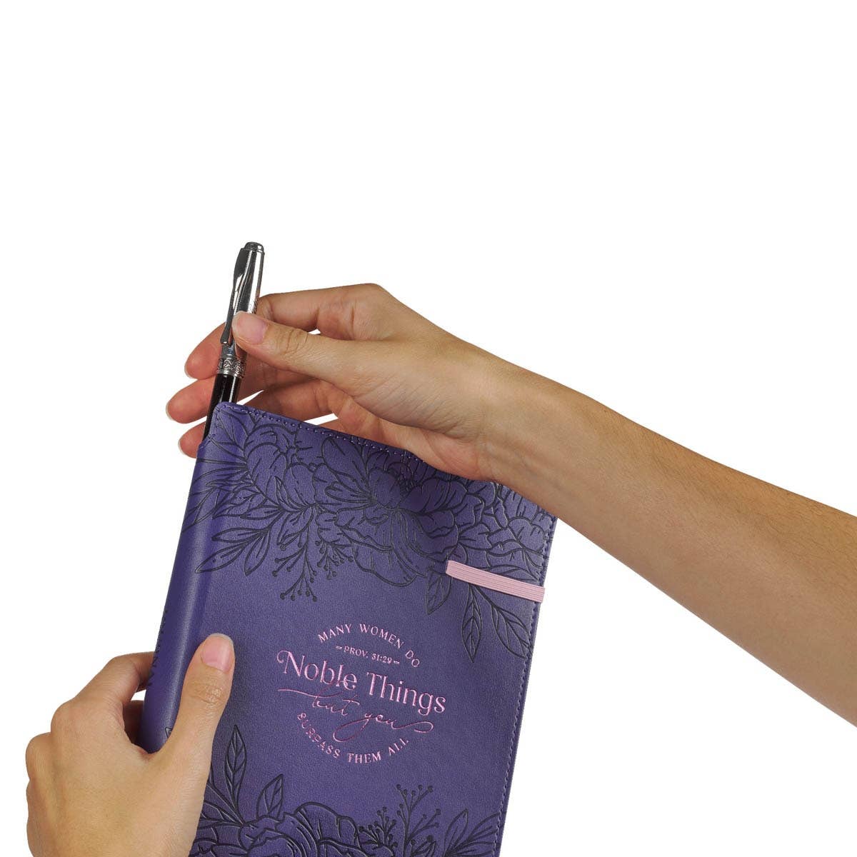 Journal Classic w/Elastic & Pen Hold Noble Things Prov 31:29