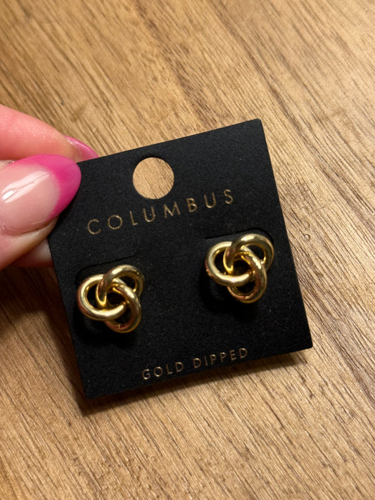 Gold Knot Earrings
