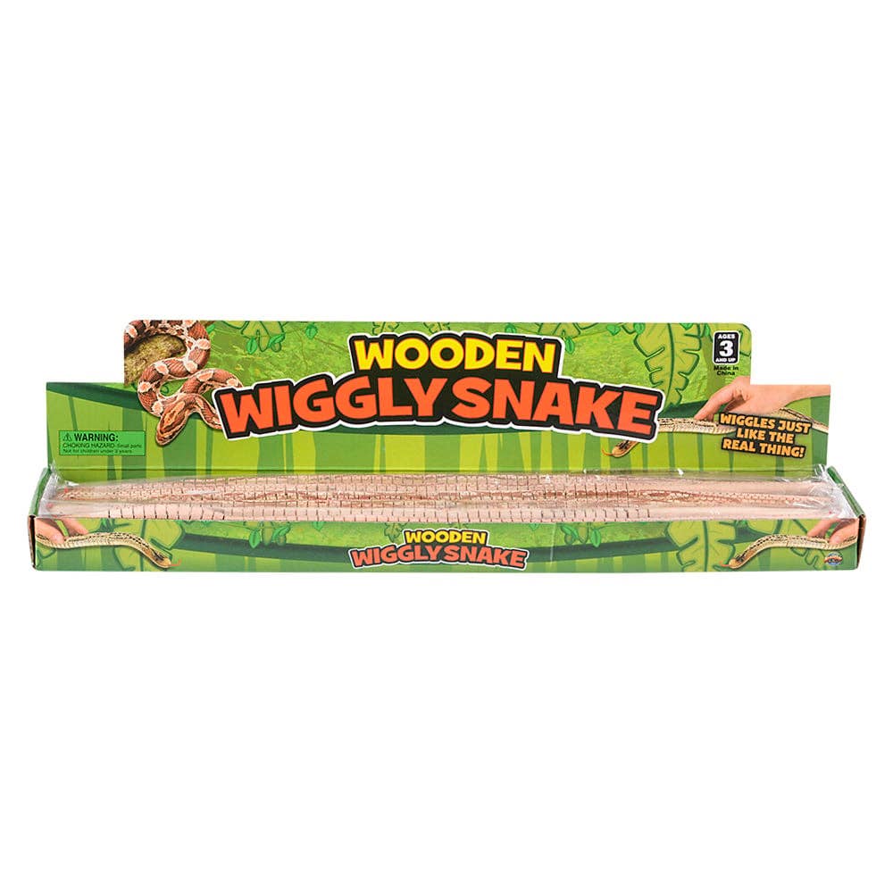 20" WOODEN WIGGLY SNAKE LLB kids toys
